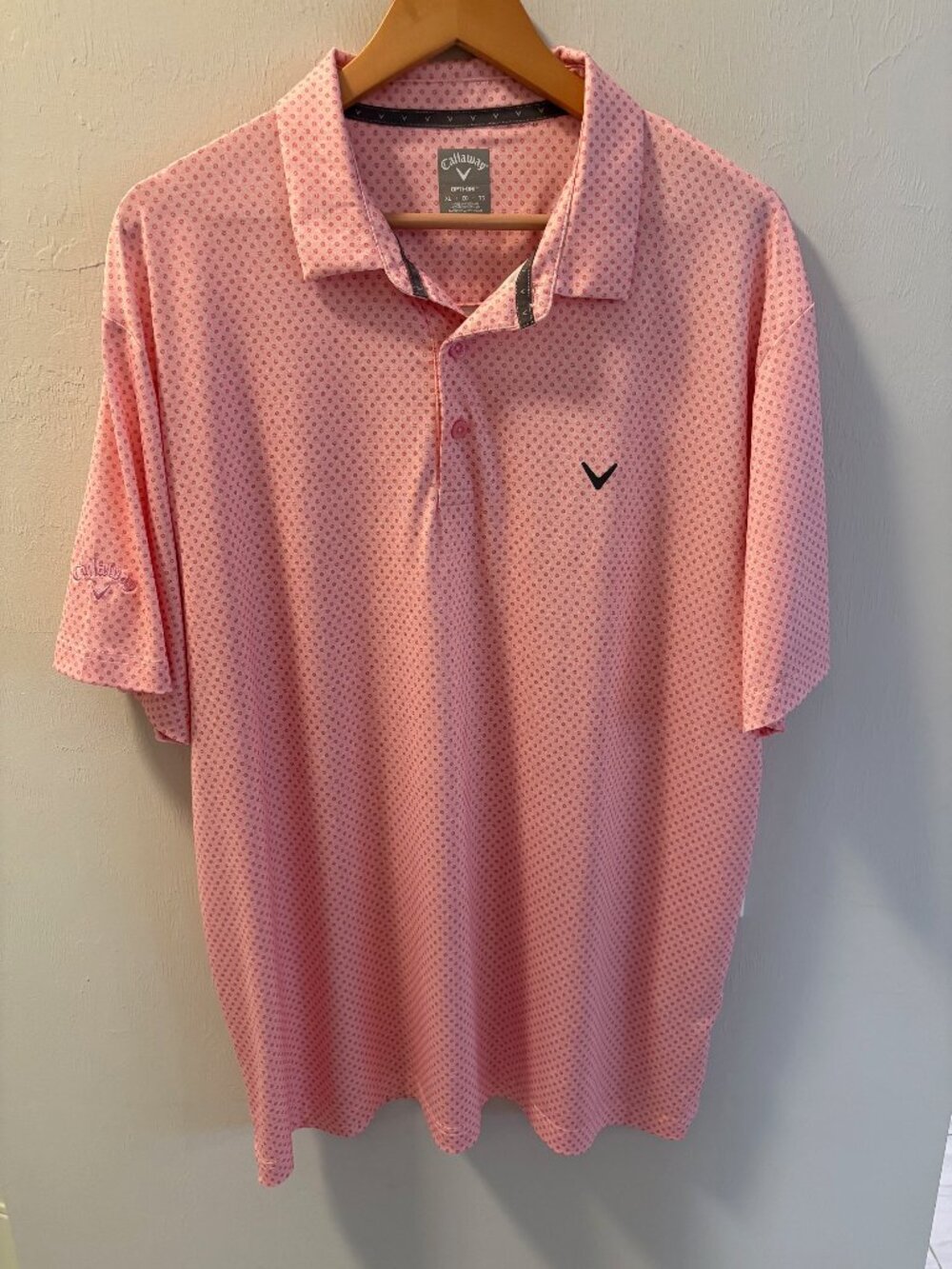 Callaway Mens Golf Shirt XL Pink